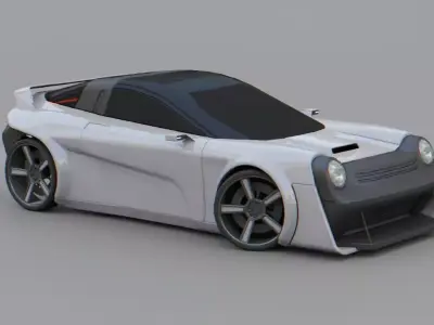 Porche concept car 3D model