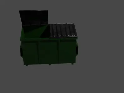 Garbage bin Free 3D model purchase