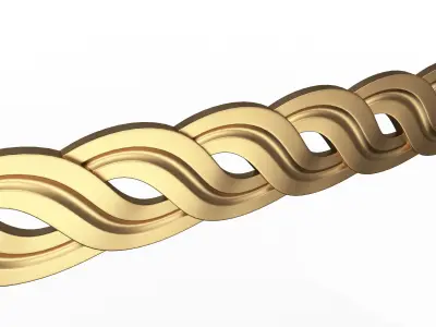 Ornament Element Molding 024 Low-poly 3D model