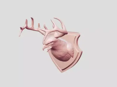 Animal Bird Horns  3D print model