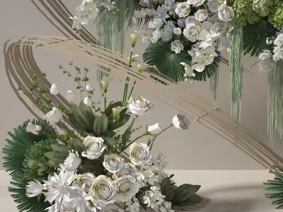 Floristry Fine art display 3D model