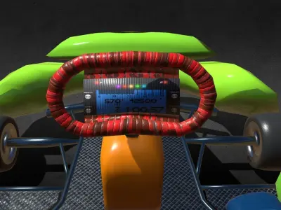 Kart 125cc  Low Poly Game Asset Low-poly 3D model