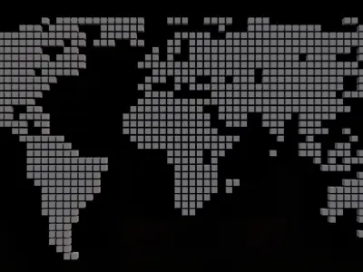 Wall map cubes 3D model