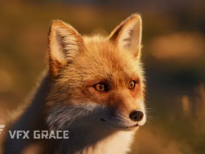 Red Fox Animation VFX Grace 3D model