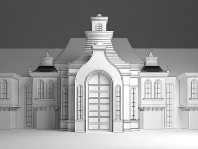 Wedding Stage 3D model 14