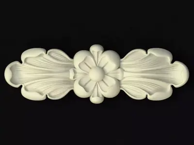 Central decor ornament for furniture 3D model 124