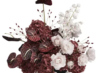 Flower In Vase 120 3D model