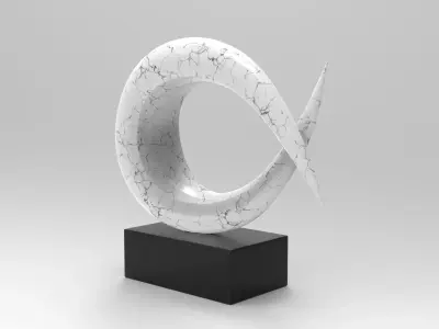 Kamisu Vase Low-poly 3D model