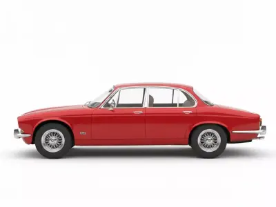 Jaguar XJ6 Series Inspired  Low-poly 3D model