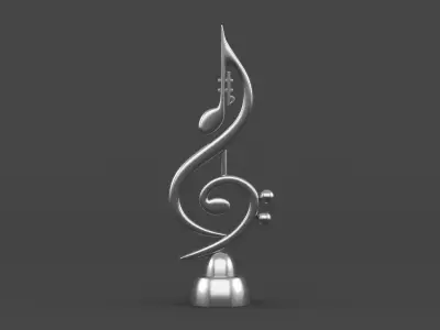 Music Notes 3D model