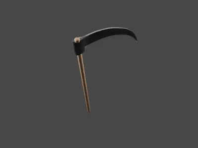 Scythe Tool - Ferramenta Foice Low-poly 3D model