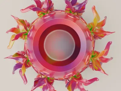 BOTANICAL ELEGANCE VASE 3D print model