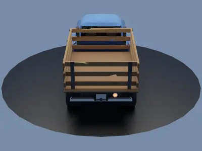 Chevrolet 2 ton Truck LowPoly Low-poly 3D model