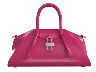 Givenchy Mini Antigona Bag Purple Gloss Low-poly 3D model