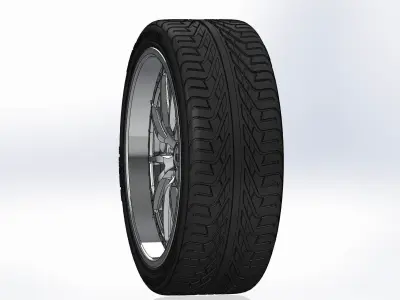 Wheels Schott Vulcan PT 20inch for scale model 3D print model