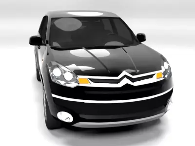 CITROEN C-CROSSER LOWPOLY Low-poly 3D model