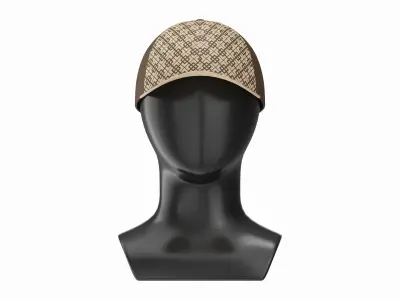 Store display mannequin head with Baseball cap 3D model