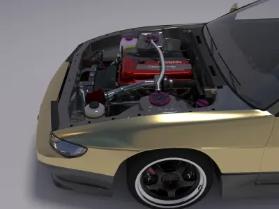 Nissan Silvia S13 3D model