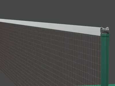 Principled BSDF Badminton court 3D Low-poly 3D model