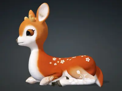 Baby Deer-A1 3D model