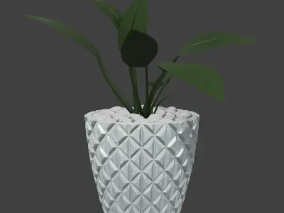 Abstract Planters Triangle Flowerpot Pot 3D print model