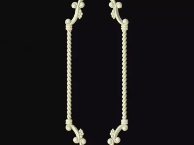 Central decor ornament for furniture 3D model 287