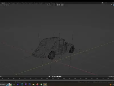 Volkswagen   black  3D model