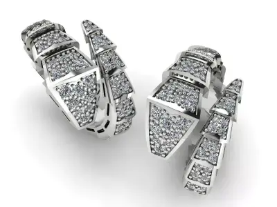 Bvlgari Snake Serpenti Ring  3D print model