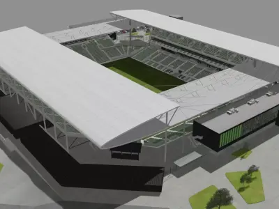 Q2 Stadium - Austin FC Texas USA 3D model