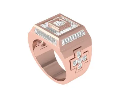 Man Soliter Ring  3D print model