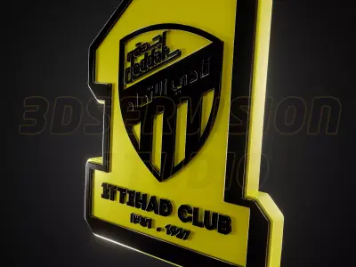 Ittihad logo - Cinematic - 3D print 3D model
