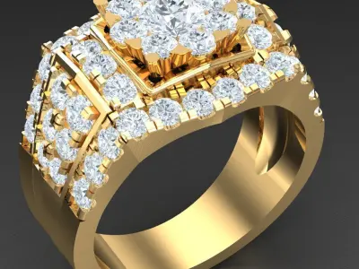 Luxury Men Rings Designs 5MR053 3D print model