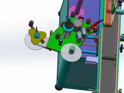 Double-sided labeling machine  3D model