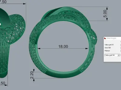 Ultra Vision Ring 3D print model buy