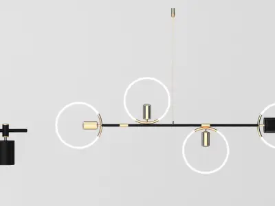 chandelier Modern combination 3D model
