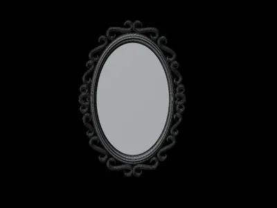 Oval Mirror Frame 3D model purchase
