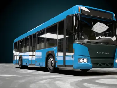 City Bus Kamaza 3D model