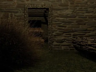 Stable stone house Free 3D model