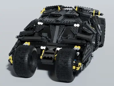 LEGO Batmobile Tumbler 3D model 3D model