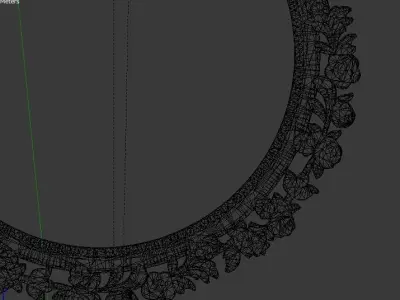 Frame mirror 3D model 08 3D print model