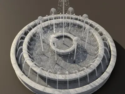 fountains fountain - fountain Low-poly 3D model