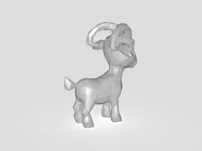 Goat Low-poly Low-poly 3D model