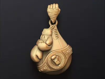 Boxing Pendant 3D print model