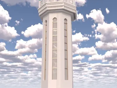 minaret Free 3D model