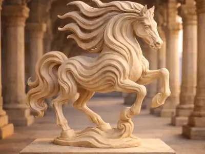 LithoMane Horse 3D print model