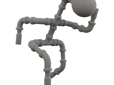 Table Lamp Light 3d model Low-poly 3D model