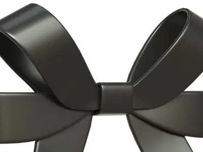 Christmas Bow Ribbon 58 Low-poly 3D model