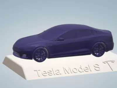 TESLA MODEL S CAR  3D PRINTING STL FILE 3D print model