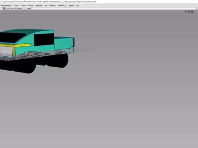 Custom train car 3D model