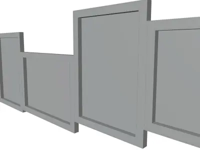 Wall decoration of pictures HG2 3D model